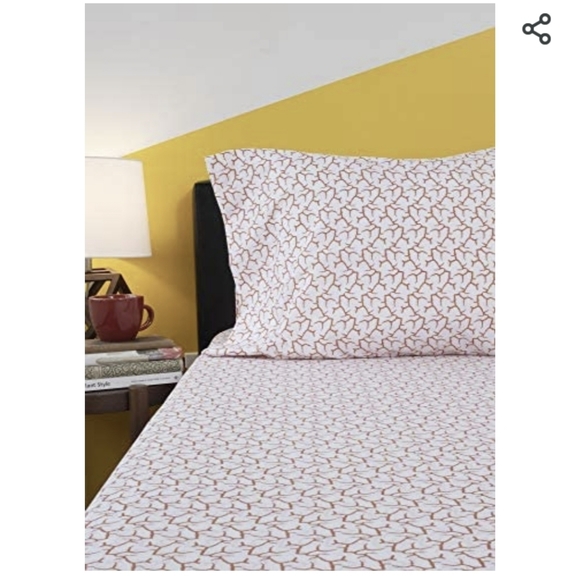 Coastal Collection Burnt Coral Sheet Set - Picture 2 of 3